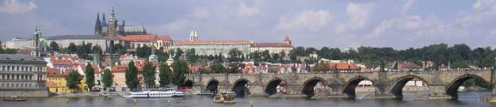 Prague Castle and Charles Bridge - the world's most beatiful city panorama